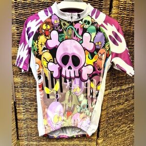 Paladin- Horror/Skulls‎ Men’s Breathable - Die Sublimated Cycle Shirt, Small